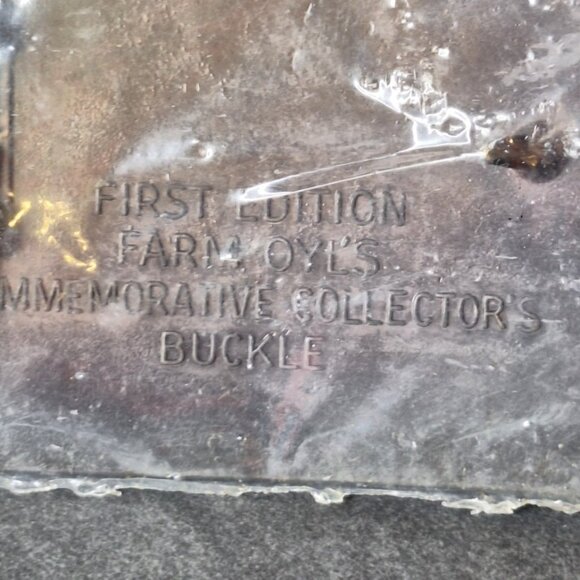 New 1984 Farm OYL 55th Anniversary Agricultures Lubricant Pioneer Belt Buckle - Picture 7 of 8